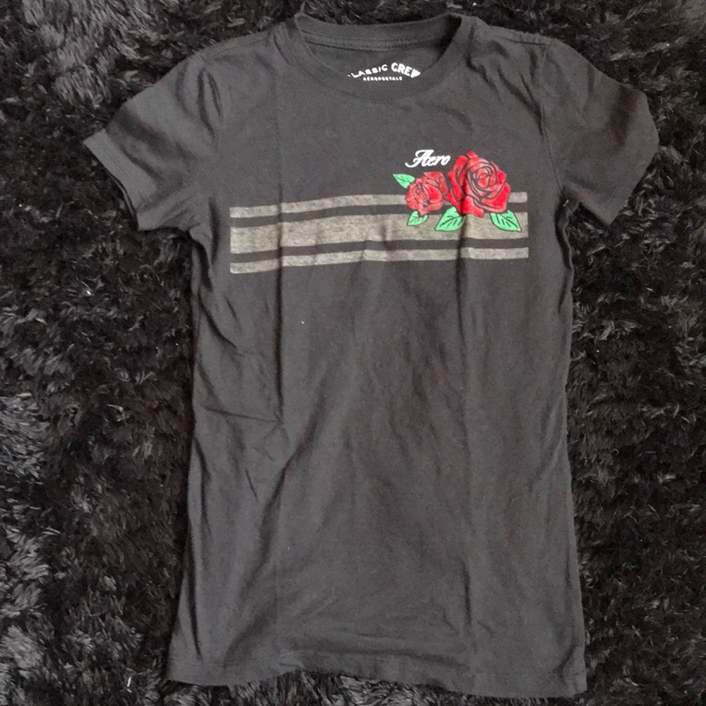 Black rose t shirt
